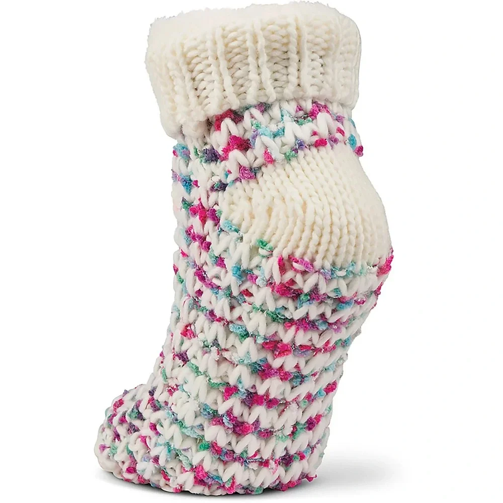 Magellan Outdoors Women's Space Jam Lodge Socks ALOE Cream Pink Blue Purple  NWT